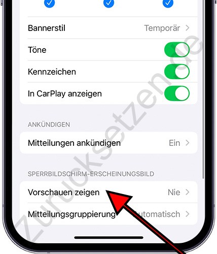 App-Benachrichtigungen auf dem iPhone anzeigen