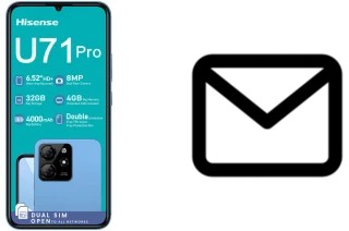 Richten Sie E-Mails auf dem HiSense U71 Pro ein