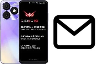 Richten Sie E-Mails auf dem itel Zeno 10 ein