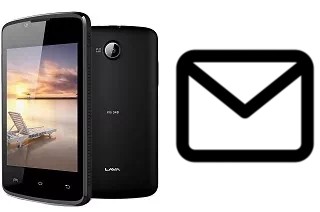 Richten Sie E-Mails auf dem Lava Iris 348 ein