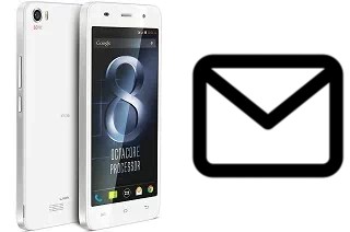 Richten Sie E-Mails auf dem Lava Iris X8 ein