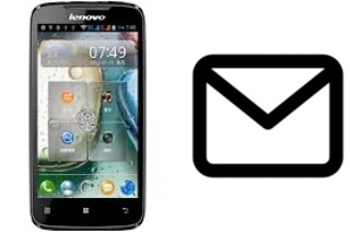 Richten Sie E-Mails auf dem Lenovo A390 ein