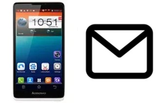 Richten Sie E-Mails auf dem Lenovo A889 ein