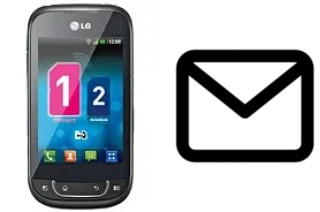 Richten Sie E-Mails auf dem LG Optimus Net Dual ein