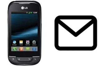 Richten Sie E-Mails auf dem LG Optimus Net ein