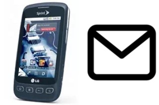 Richten Sie E-Mails auf dem LG Optimus S ein