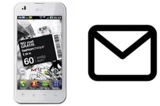 Richten Sie E-Mails auf dem LG Optimus Black (White version) ein