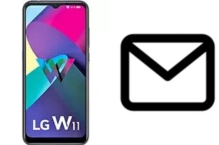 Richten Sie E-Mails auf dem LG W11 ein