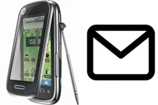 Richten Sie E-Mails auf dem Motorola XT806 ein