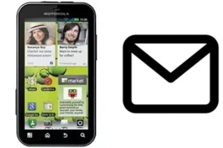 Richten Sie E-Mails auf dem Motorola DEFY+ ein