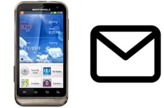 Richten Sie E-Mails auf dem Motorola DEFY XT ein