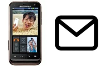 Richten Sie E-Mails auf dem Motorola DEFY XT535 ein