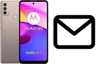 Richten Sie E-Mails auf dem Motorola Moto E40 ein