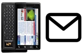 Richten Sie E-Mails auf dem Motorola MOTO XT702 ein