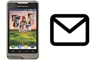 Richten Sie E-Mails auf dem Motorola XT390 ein