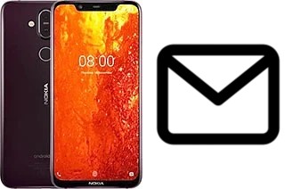 Richten Sie E-Mails auf dem Nokia 8.1 ( X7) ein