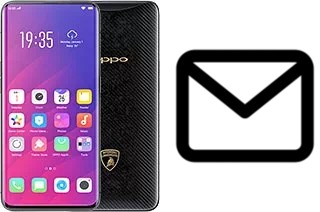 Richten Sie E-Mails auf dem Oppo Find X Lamborghini Edition ein