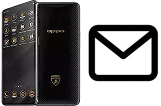 Richten Sie E-Mails auf dem Oppo Find X Lamborghini ein