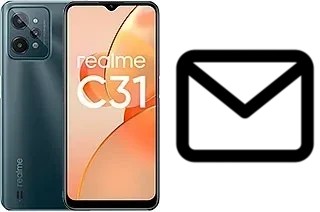 Richten Sie E-Mails auf dem Realme C31 ein