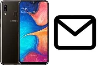 Richten Sie E-Mails auf dem Samsung Galaxy A20 ein