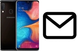 Richten Sie E-Mails auf dem Samsung Galaxy A20e ein