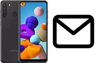 Richten Sie E-Mails auf dem Samsung Galaxy A21 ein