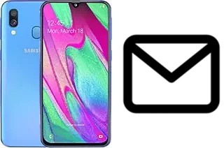 Richten Sie E-Mails auf dem Samsung Galaxy A40 ein