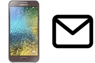 Richten Sie E-Mails auf dem Samsung Galaxy E5 ein