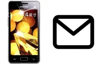 Richten Sie E-Mails auf dem Samsung Galaxy I8250 ein