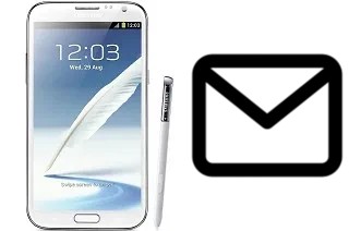 Richten Sie E-Mails auf dem Samsung Galaxy Note II N7100 ein