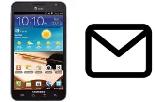 Richten Sie E-Mails auf dem Samsung Galaxy Note I717 ein