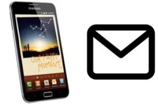 Richten Sie E-Mails auf dem Samsung Galaxy Note N7000 ein