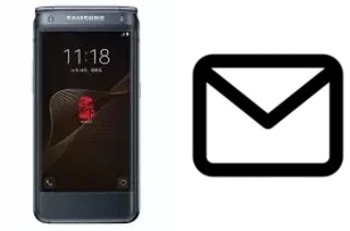 Richten Sie E-Mails auf dem Samsung W2017 ein