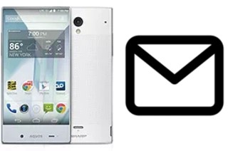 Richten Sie E-Mails auf dem Sharp Aquos Crystal ein