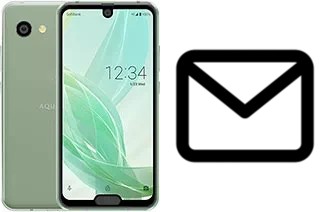 Richten Sie E-Mails auf dem Sharp Aquos R2 compact ein