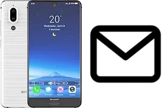 Richten Sie E-Mails auf dem Sharp Aquos S2 ein