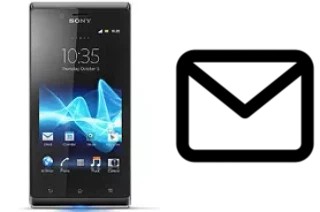 Richten Sie E-Mails auf dem Sony Xperia J ein