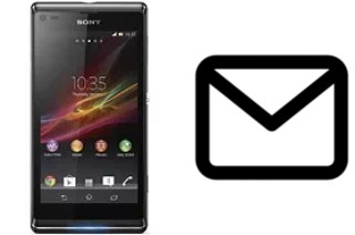 Richten Sie E-Mails auf dem Sony Xperia L ein