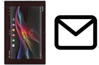 Richten Sie E-Mails auf dem Sony Xperia Tablet Z Wi-Fi ein