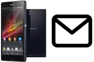 Richten Sie E-Mails auf dem Sony Xperia Z ein