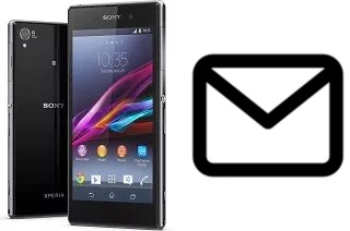 Richten Sie E-Mails auf dem Sony Xperia Z1 ein