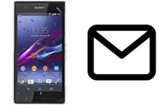 Richten Sie E-Mails auf dem Sony Xperia Z1s ein