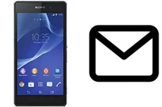 Richten Sie E-Mails auf dem Sony Xperia Z2a ein