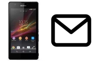 Richten Sie E-Mails auf dem Sony Xperia ZR ein