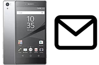 Richten Sie E-Mails auf dem Sony Xperia Z5 Premium Dual ein