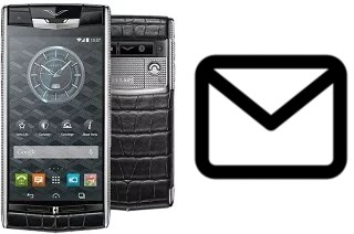 Richten Sie E-Mails auf dem Vertu Signature Touch ein