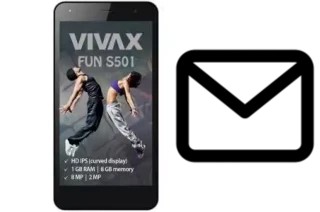 Richten Sie E-Mails auf dem Vivax Fun S501 ein