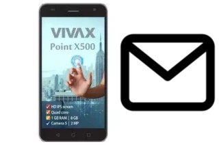 Richten Sie E-Mails auf dem Vivax Point X500 ein