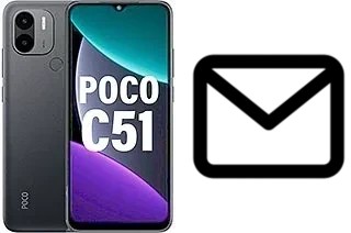 Richten Sie E-Mails auf dem Xiaomi Poco C51 ein