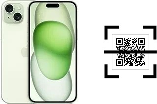 Wie lese ich QR-Codes auf einem Apple iPhone 15 Plus?